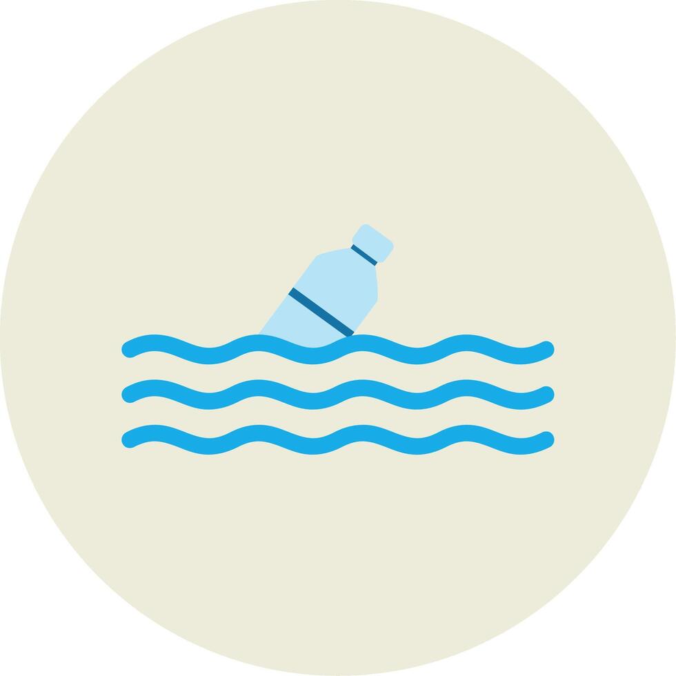 Floating Flat Circle Icon vector