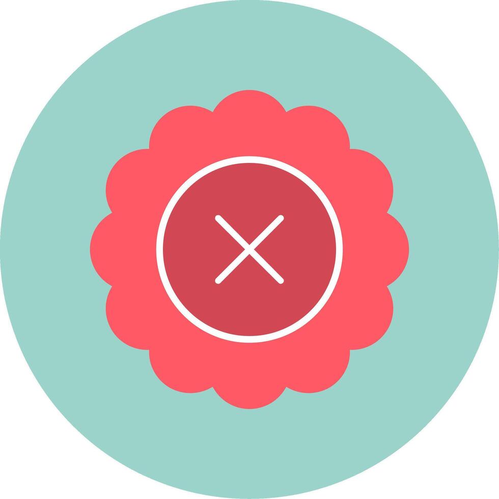 Reject Flat Circle Icon vector