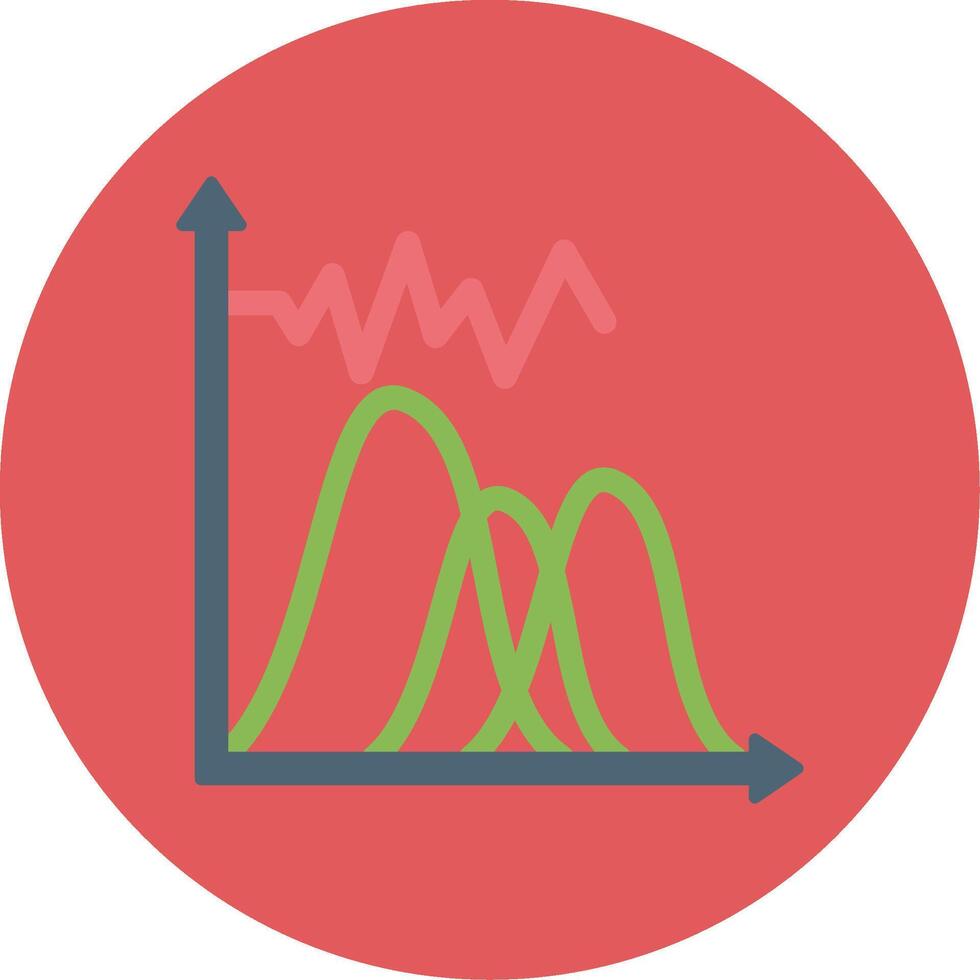 ola gráfico plano circulo icono vector