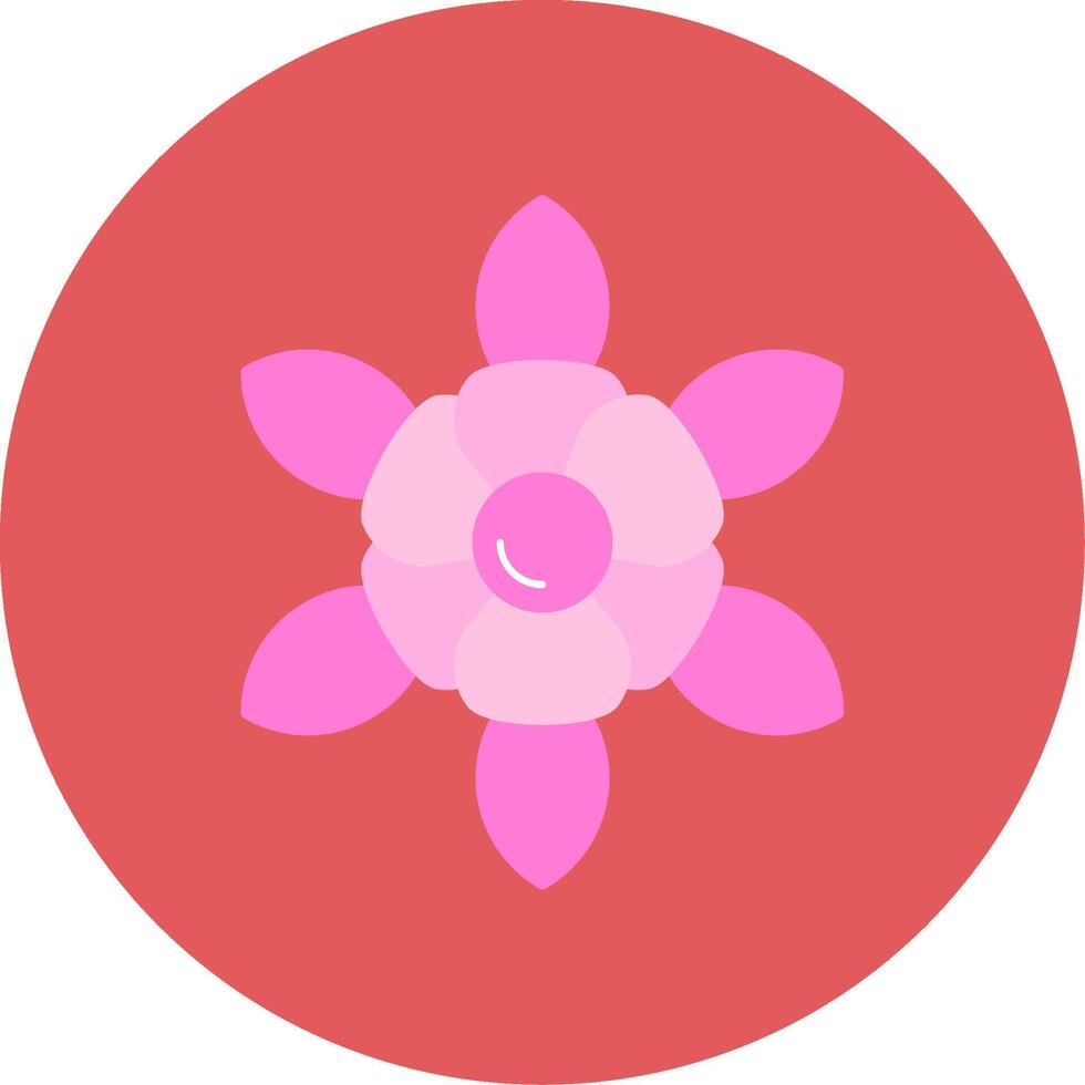 Daffodil Flat Circle Icon vector