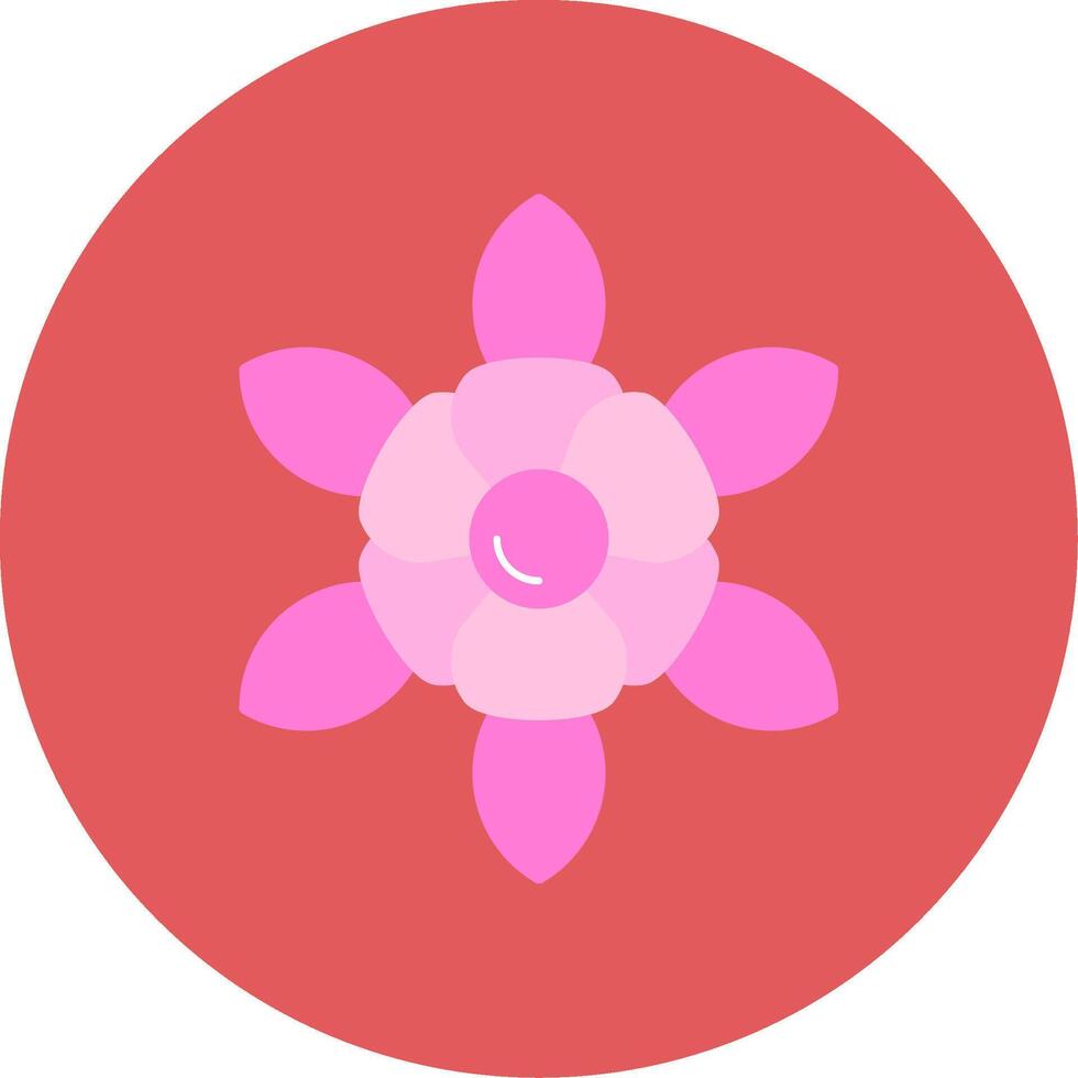 narciso plano circulo icono vector