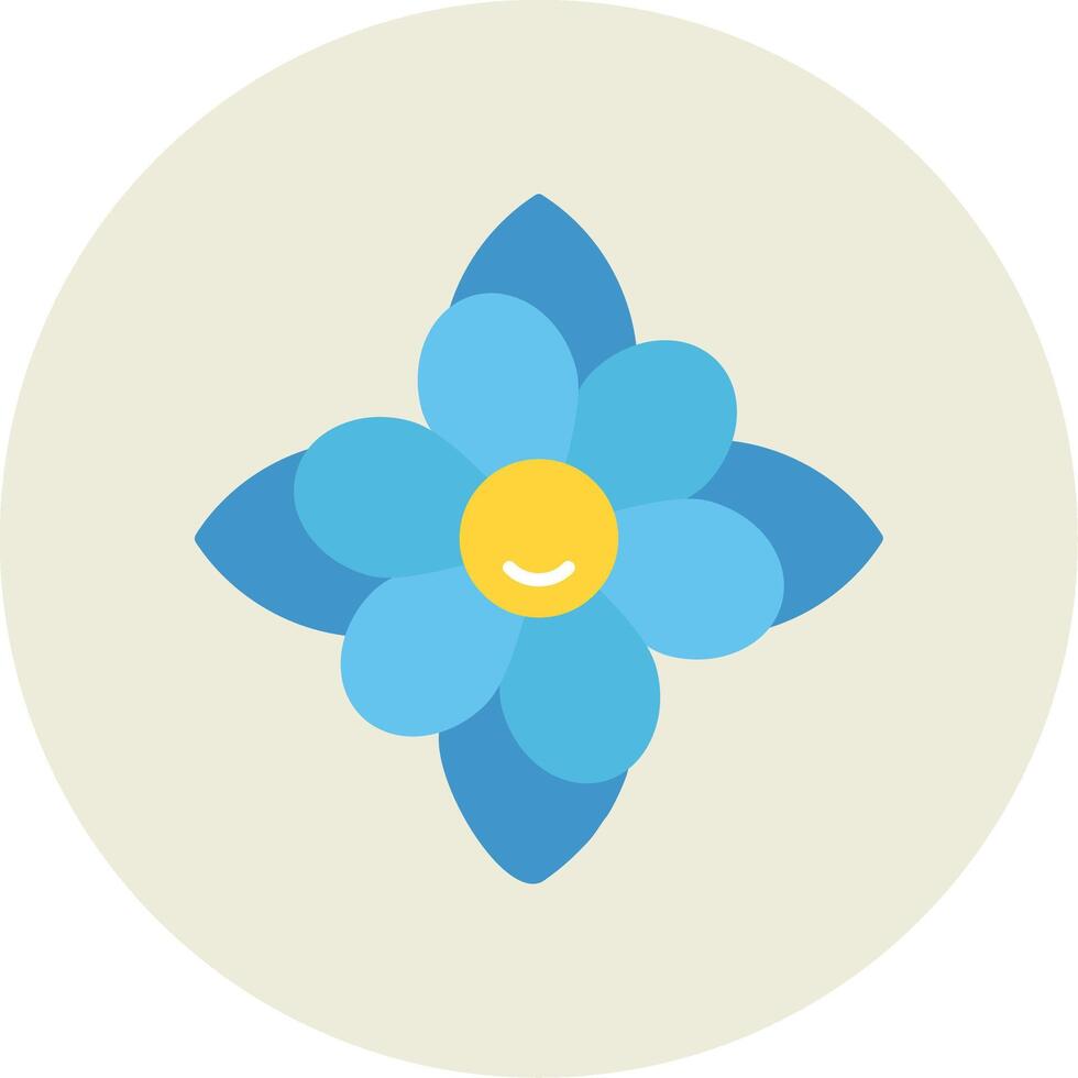 Carnation Flat Circle Icon vector