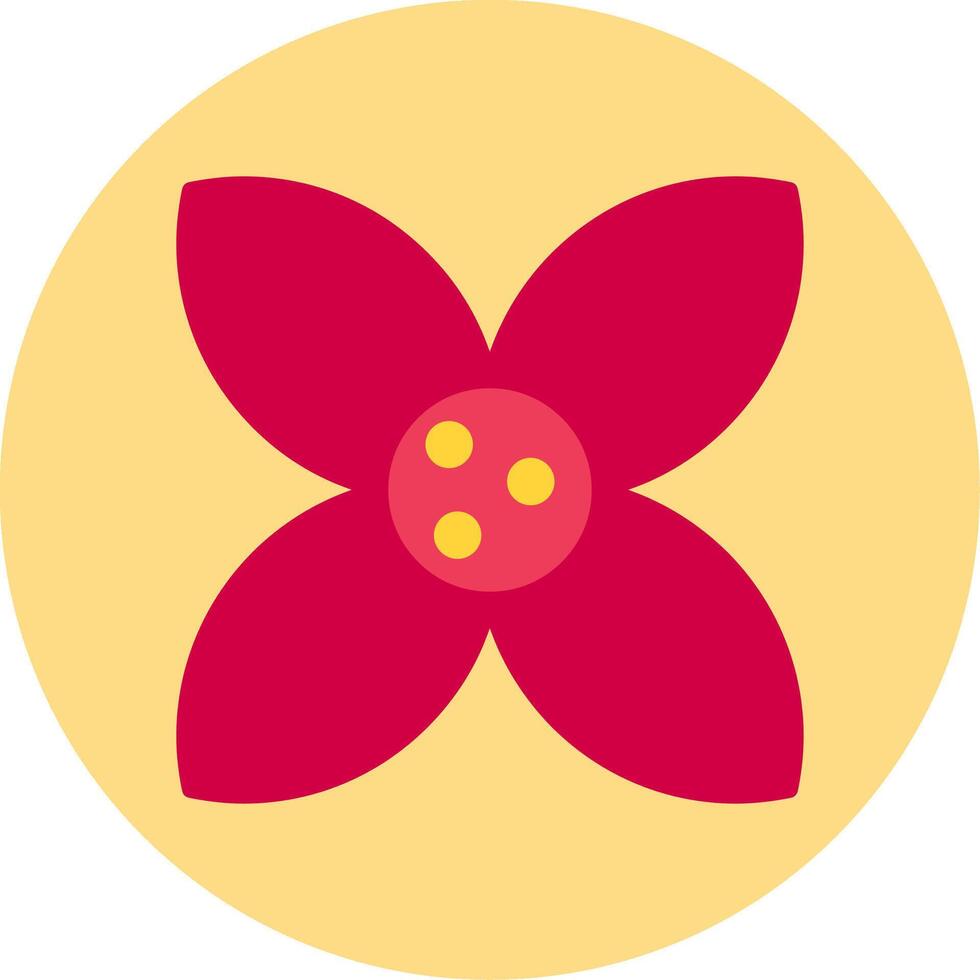 Wallflower Flat Circle Icon vector
