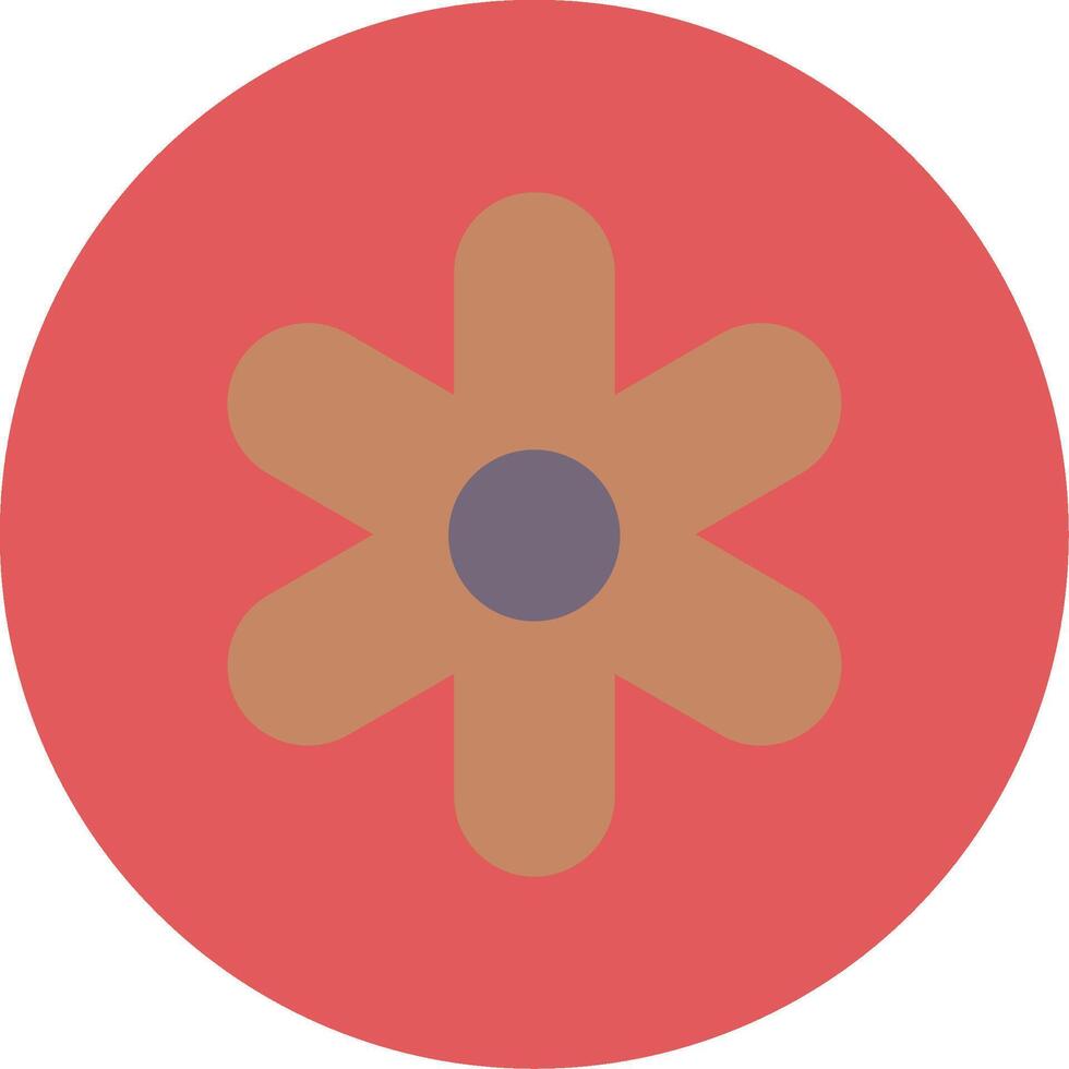 Hyacinth Flat Circle Icon vector