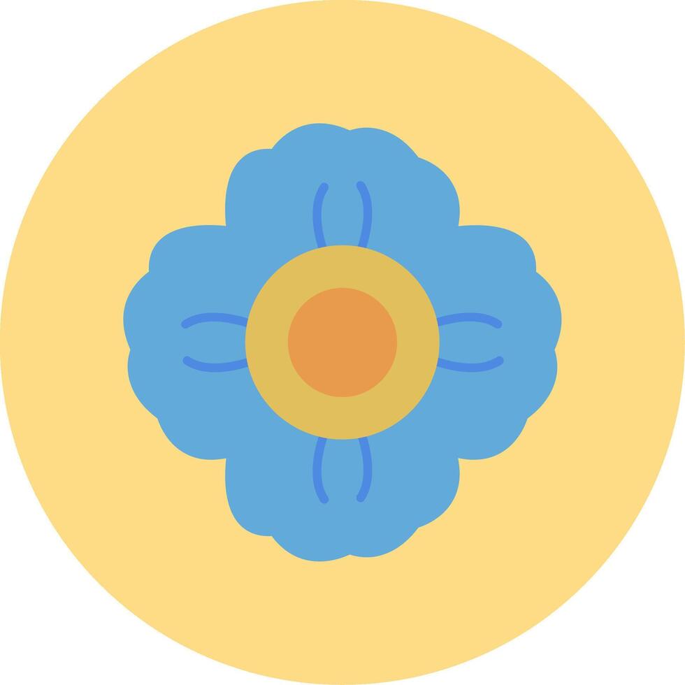 Mallow Flat Circle Icon vector