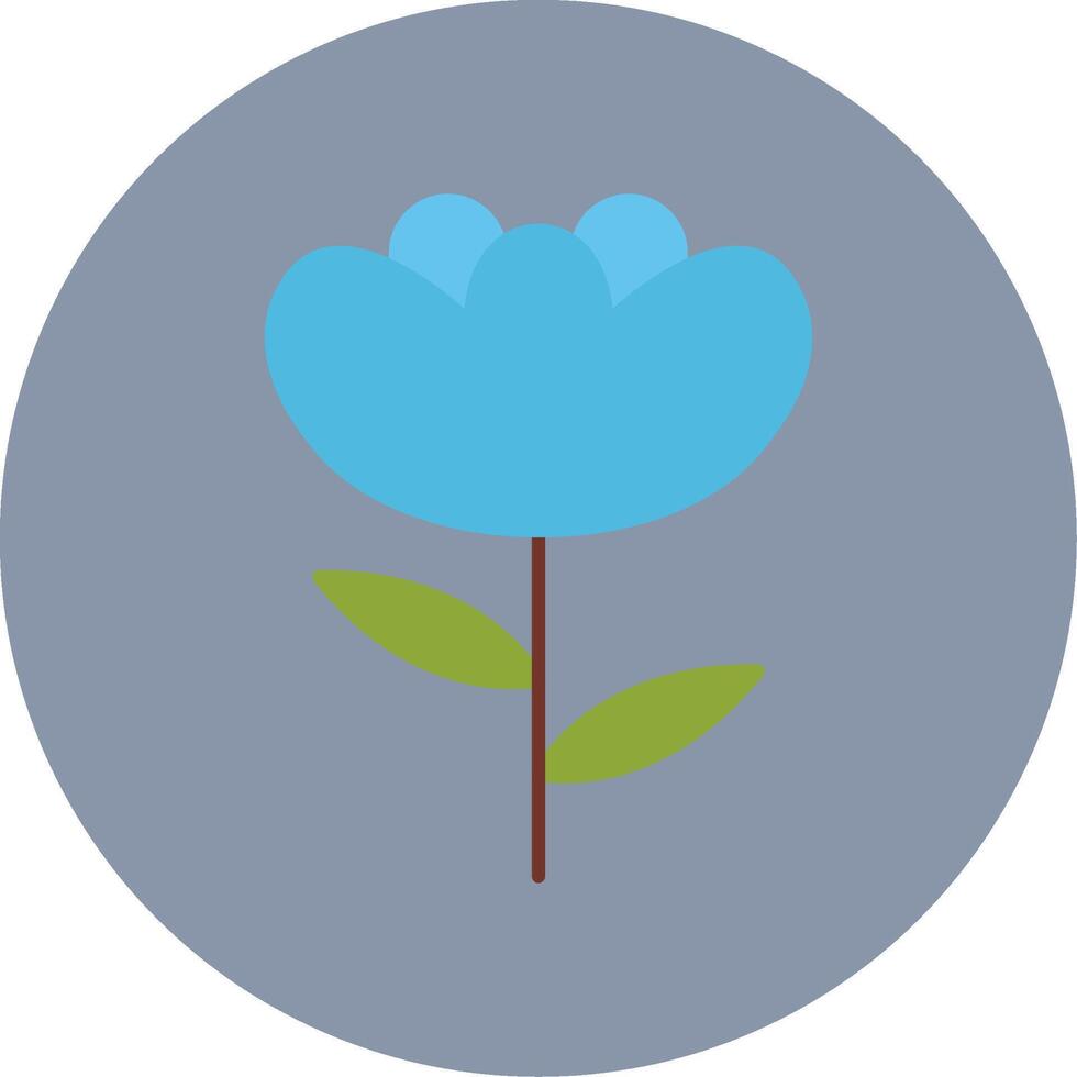 Iris Flat Circle Icon vector