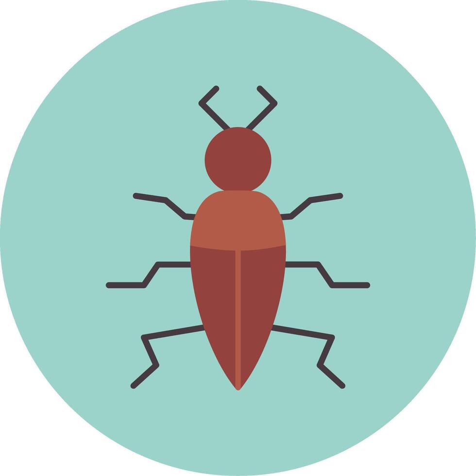 Insect Flat Circle Icon vector