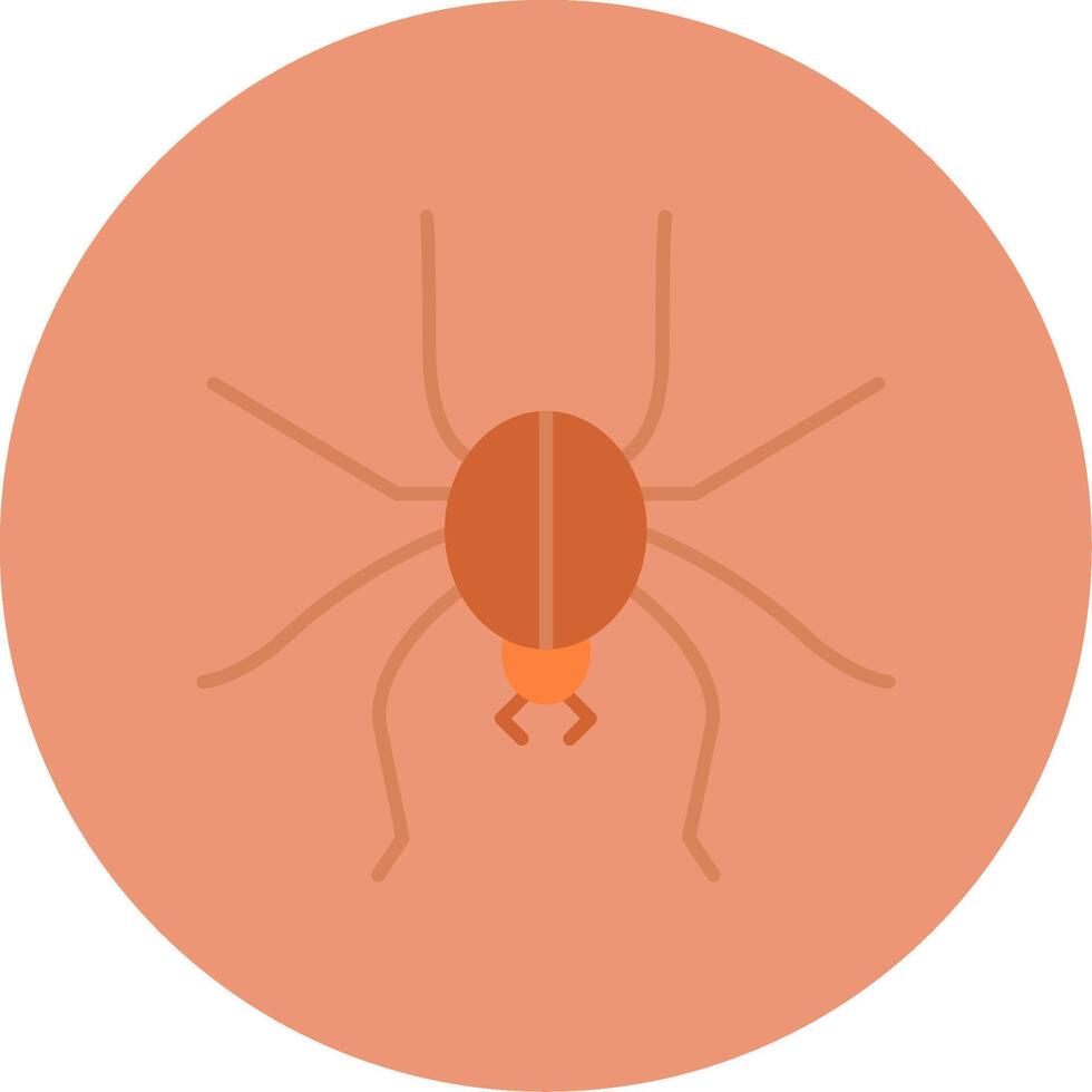 Spider Flat Circle Icon vector