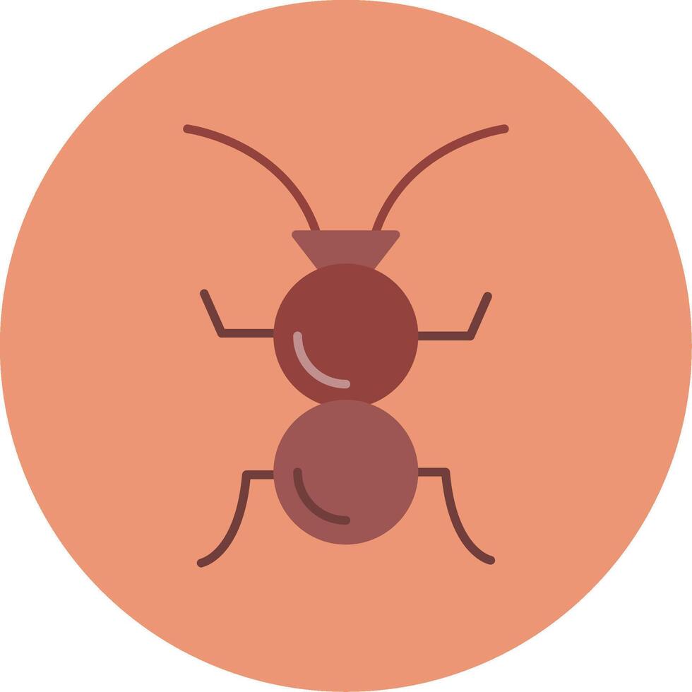 Formicidae Flat Circle Icon vector