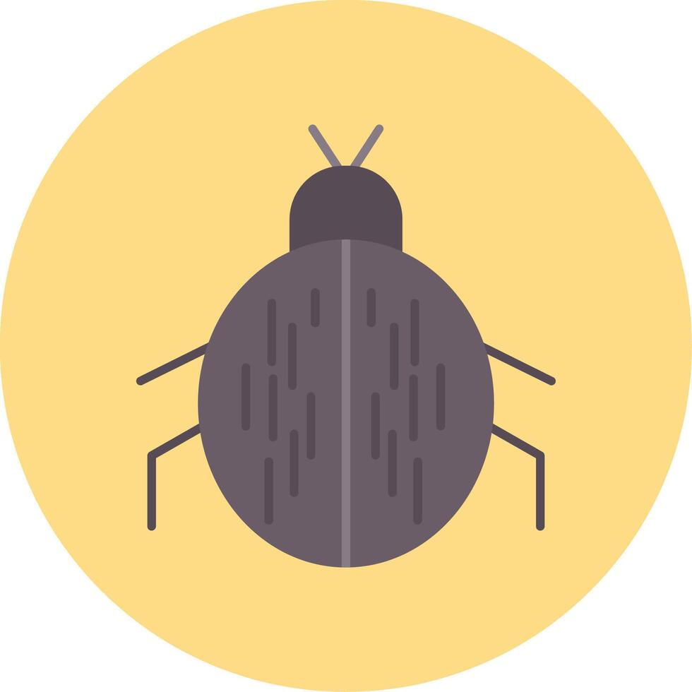 Beetle Flat Circle Icon vector