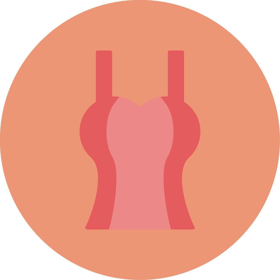 Tanktop Flat Circle Icon vector