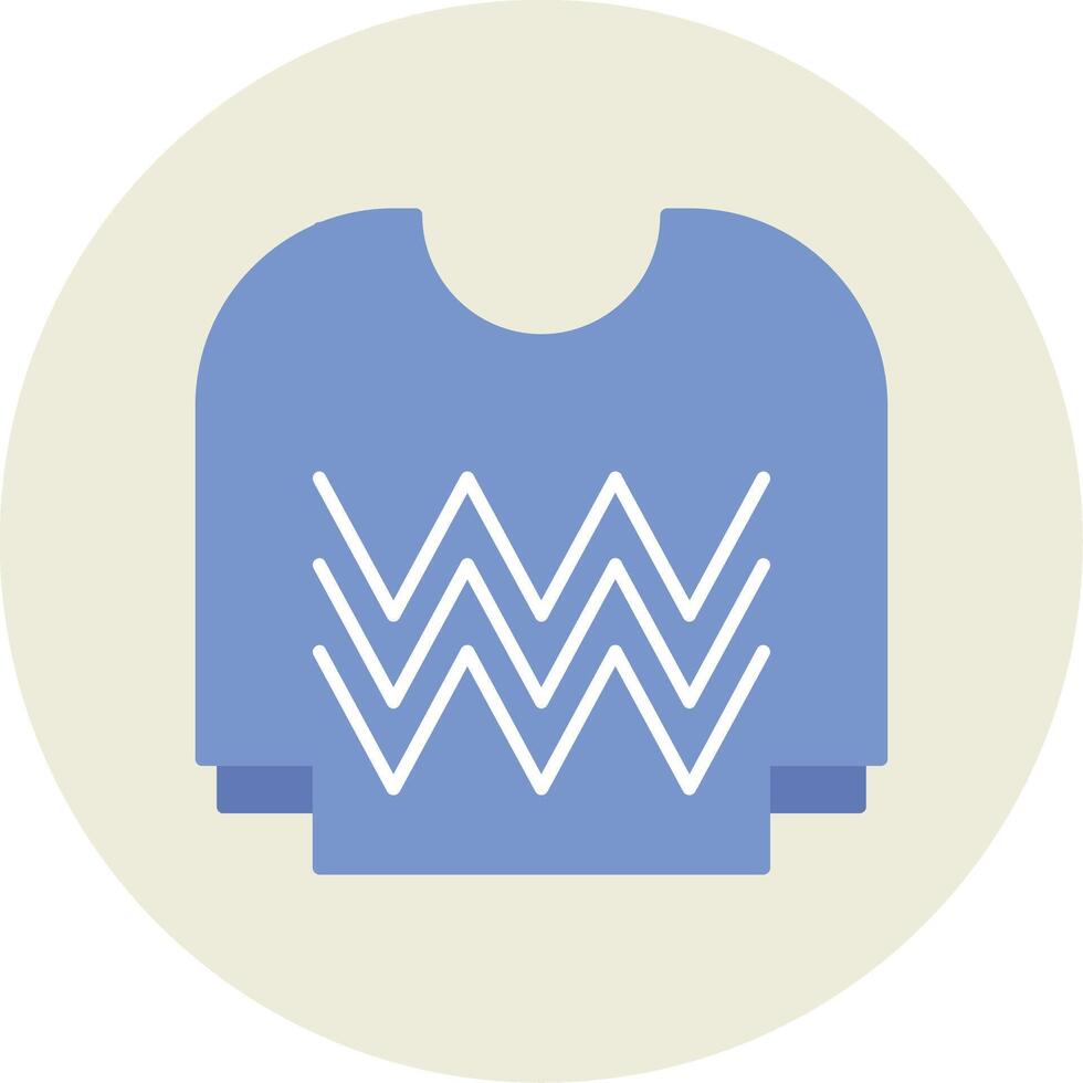 Jersey Flat Circle Icon vector
