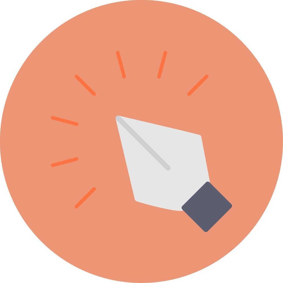 Mouse Clicker Flat Circle Icon vector