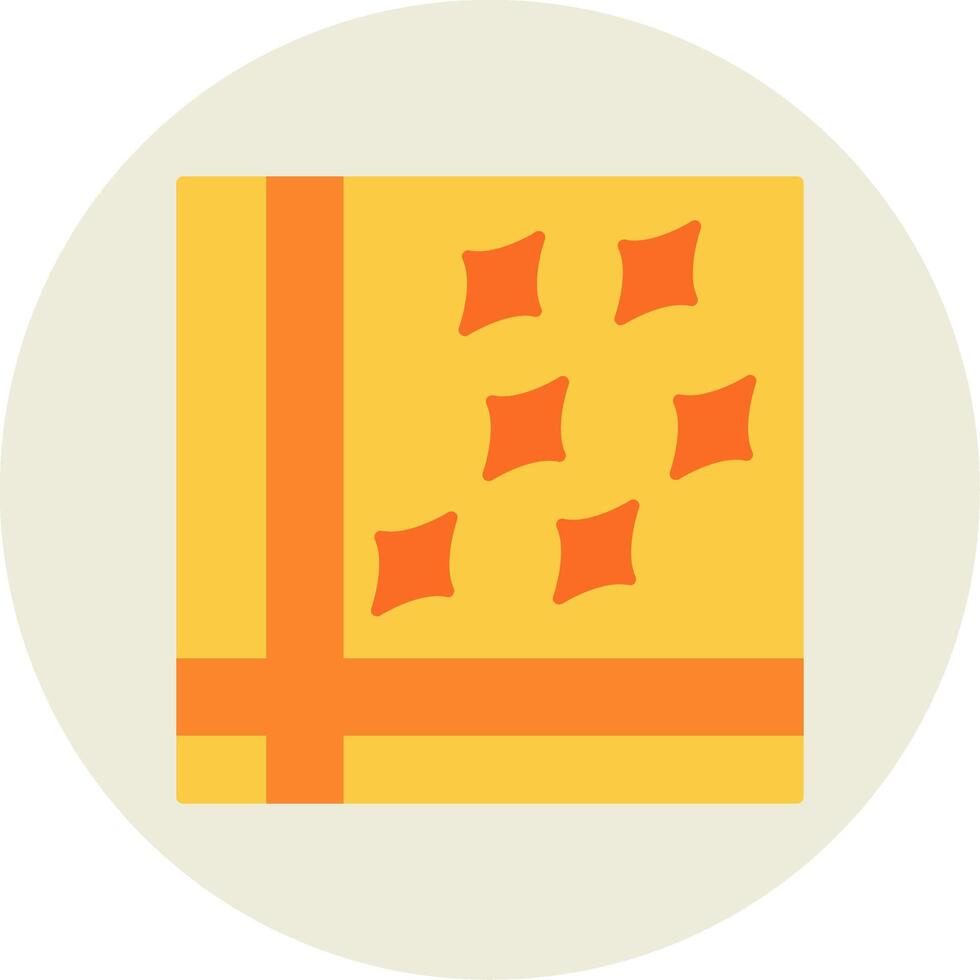 Handkerchief Flat Circle Icon vector