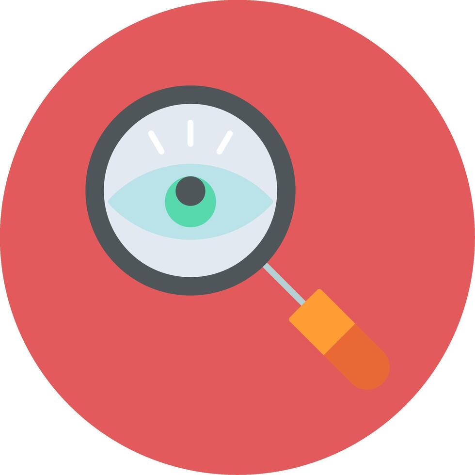 Observation Flat Circle Icon vector