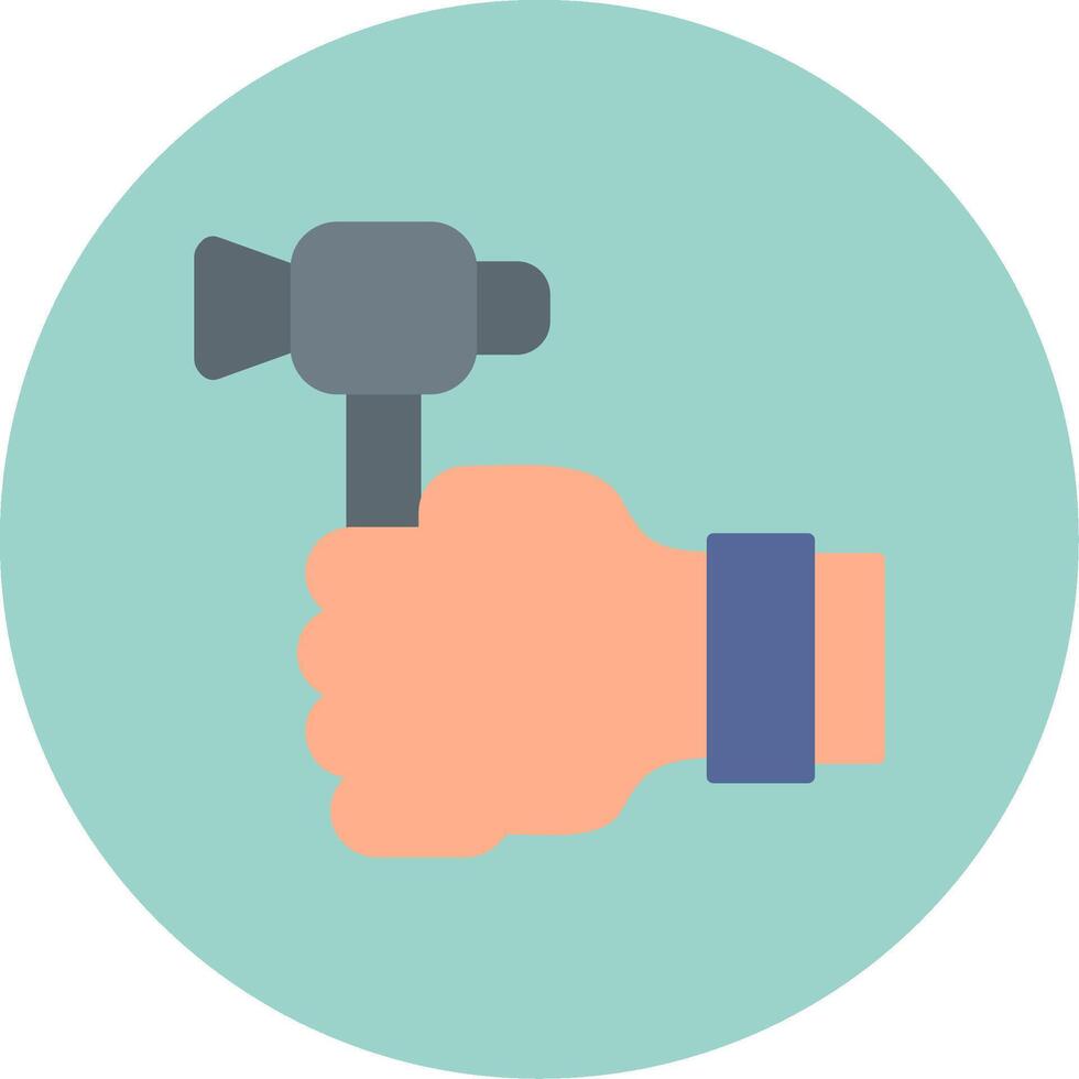 Labour Day Flat Circle Icon vector