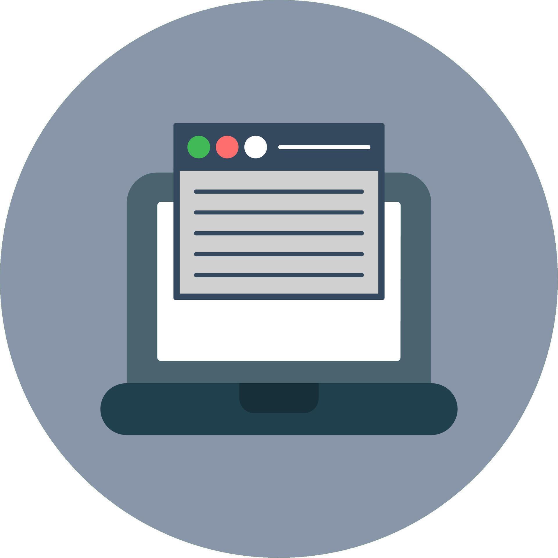 Web Flat Circle Icon 37442310 Vector Art at Vecteezy