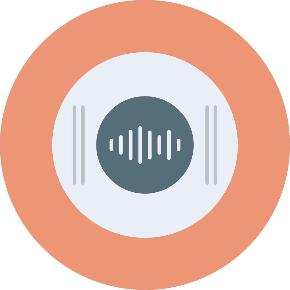 Recording Flat Circle Icon vector