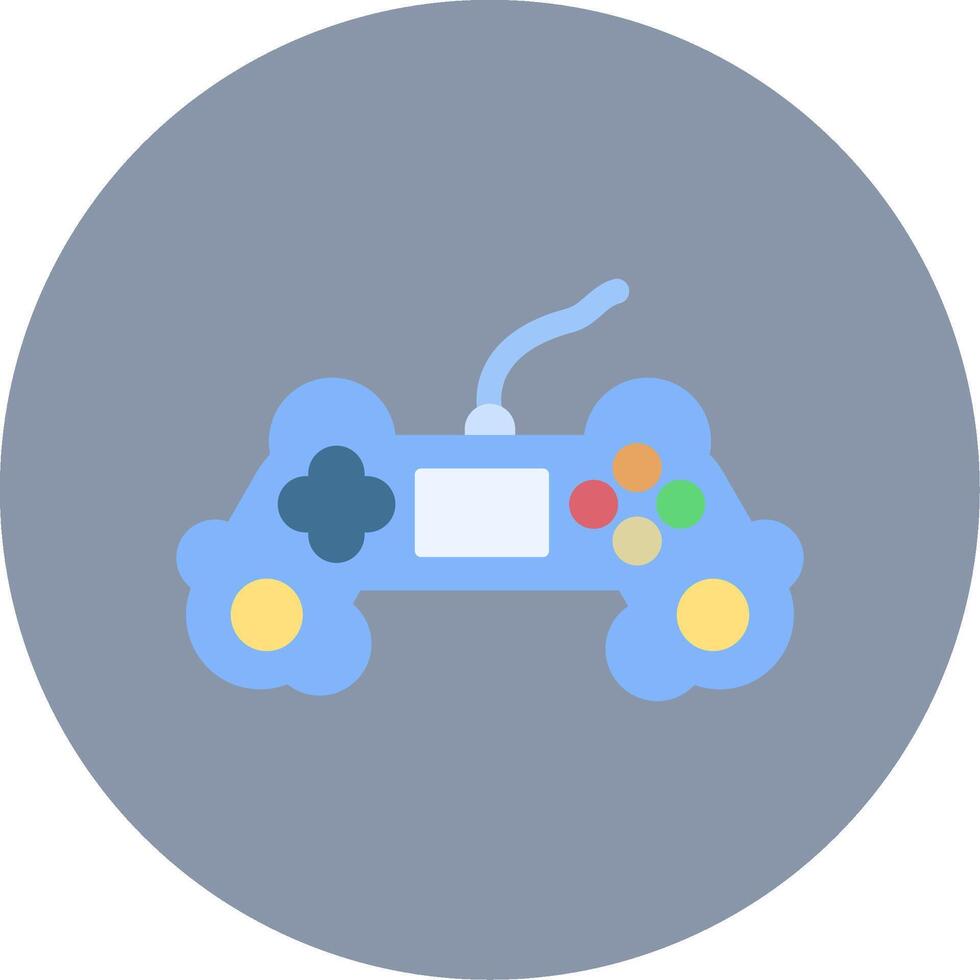 Game Controller Flat Circle Icon vector