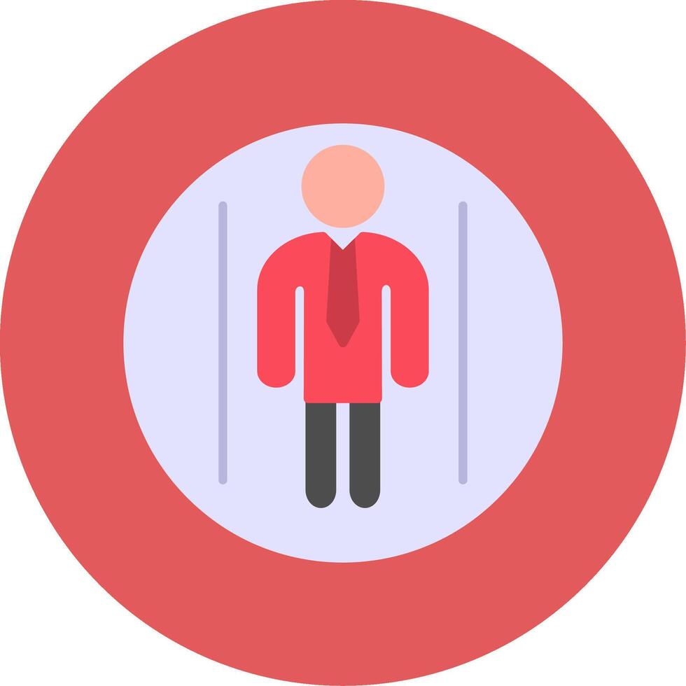 Business People Flat Circle Icon vector