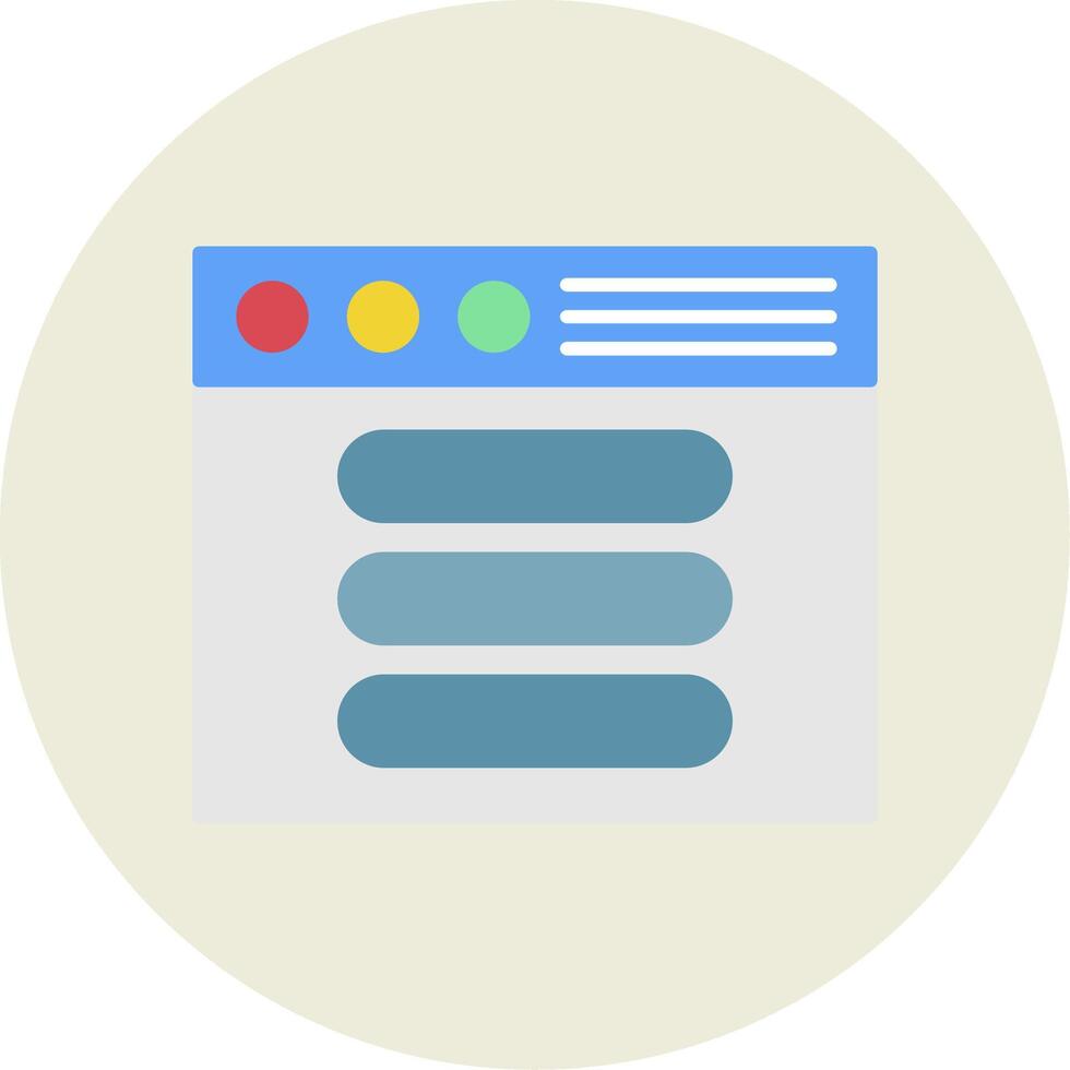 Process Flat Circle Icon vector