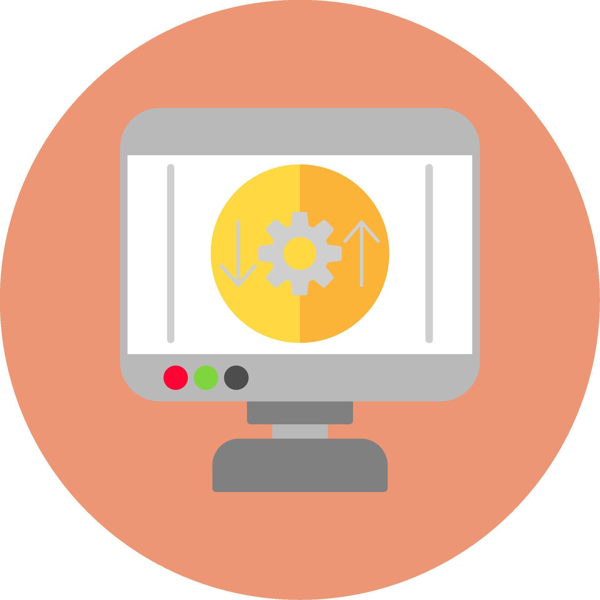 Process Flat Circle Icon 37442752 Vector Art at Vecteezy