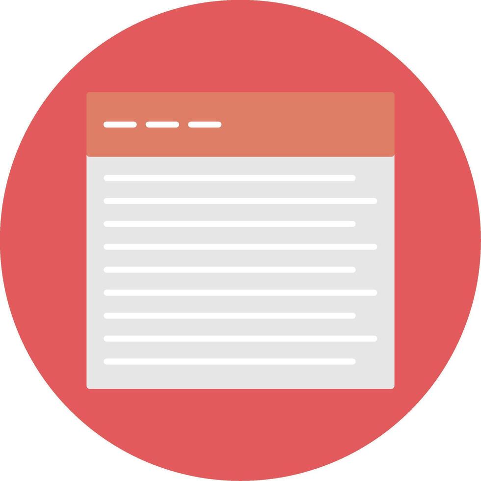 Web Flat Circle Icon vector