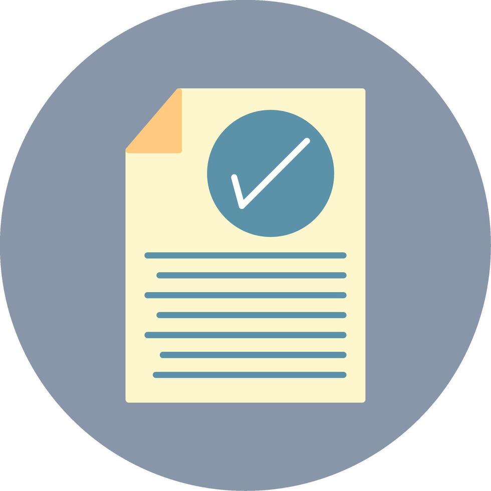 Checklist Flat Circle Icon vector