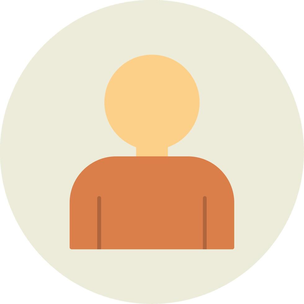 User Flat Circle Icon vector