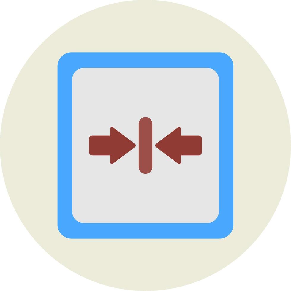 Minimize Flat Circle Icon vector