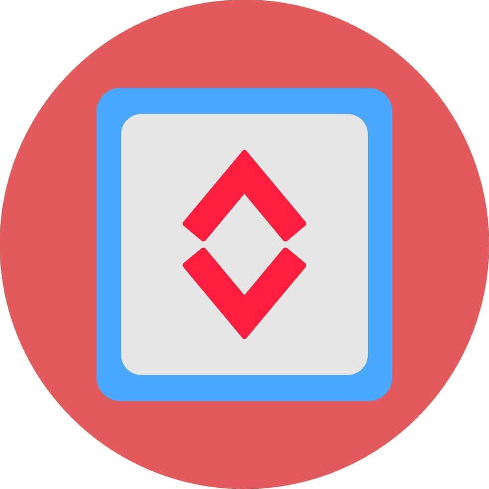 Up Down Flat Circle Icon vector