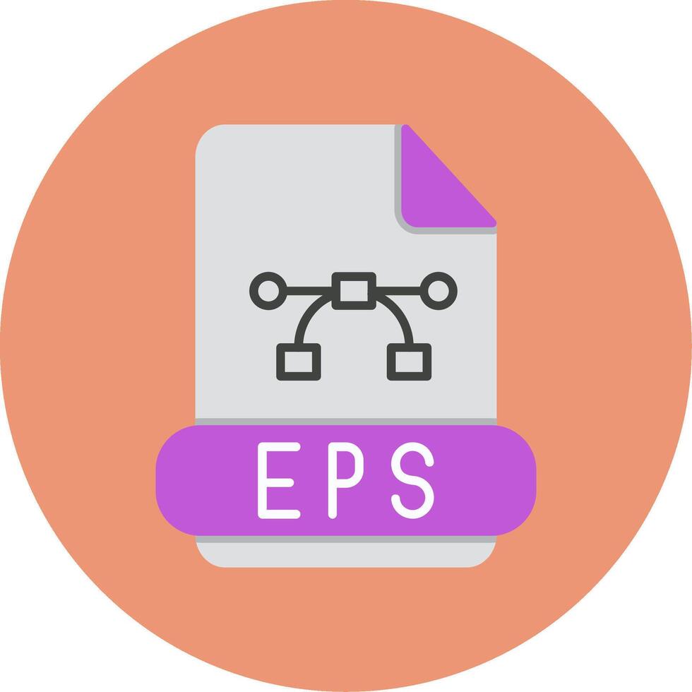 eps plano circulo icono vector