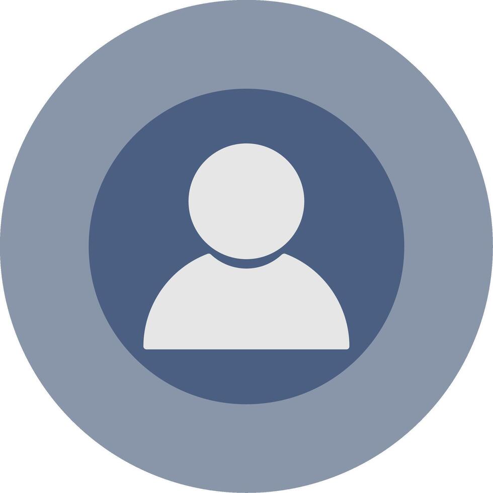 User Flat Circle Icon vector