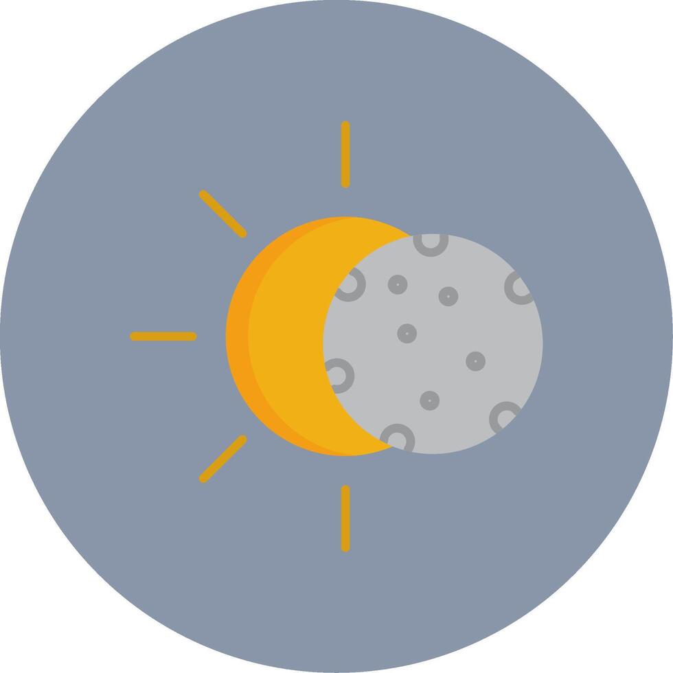 Solar Flat Circle Icon vector