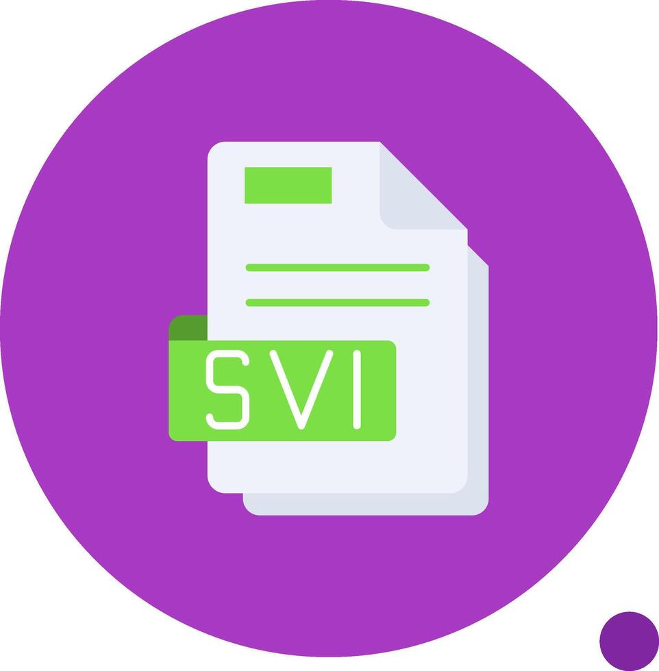 Svi Long Circle Icon vector