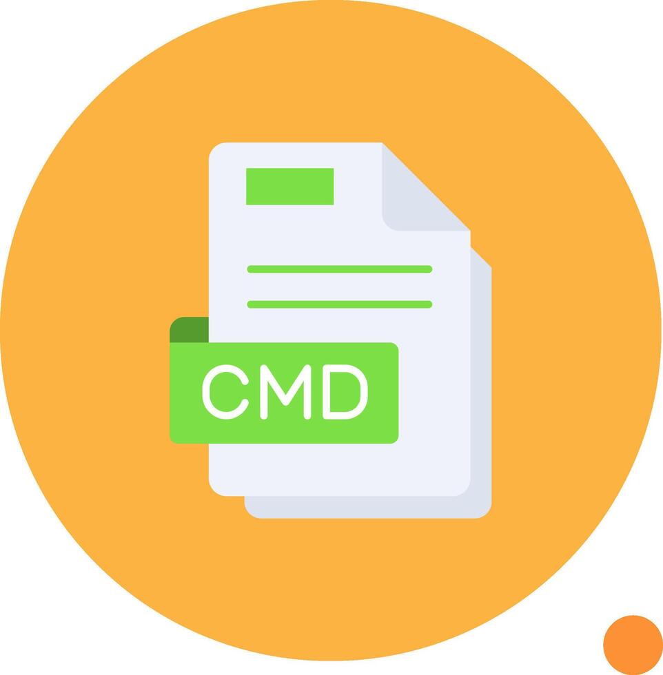 Cmd Long Circle Icon vector