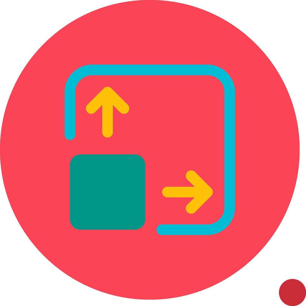 Expand Long Circle Icon vector