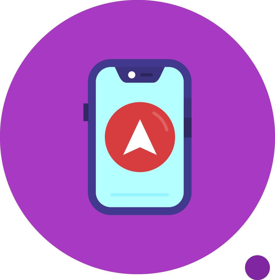 Direction Long Circle Icon vector