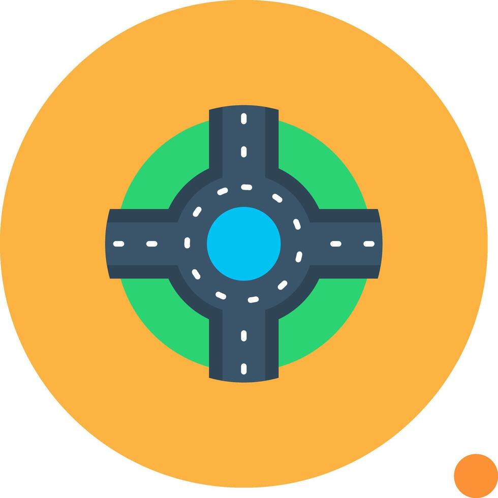 rotonda largo circulo icono vector