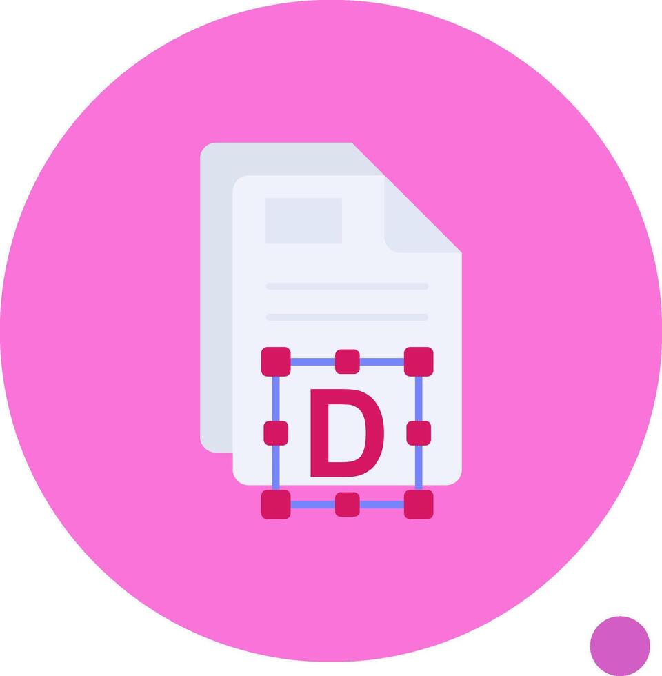 Font Long Circle Icon vector