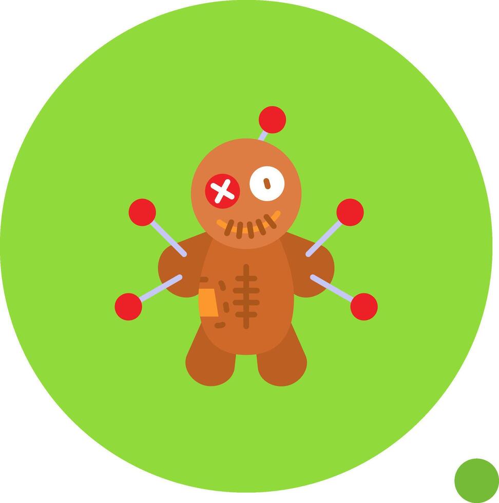 Voodoo Long Circle Icon vector