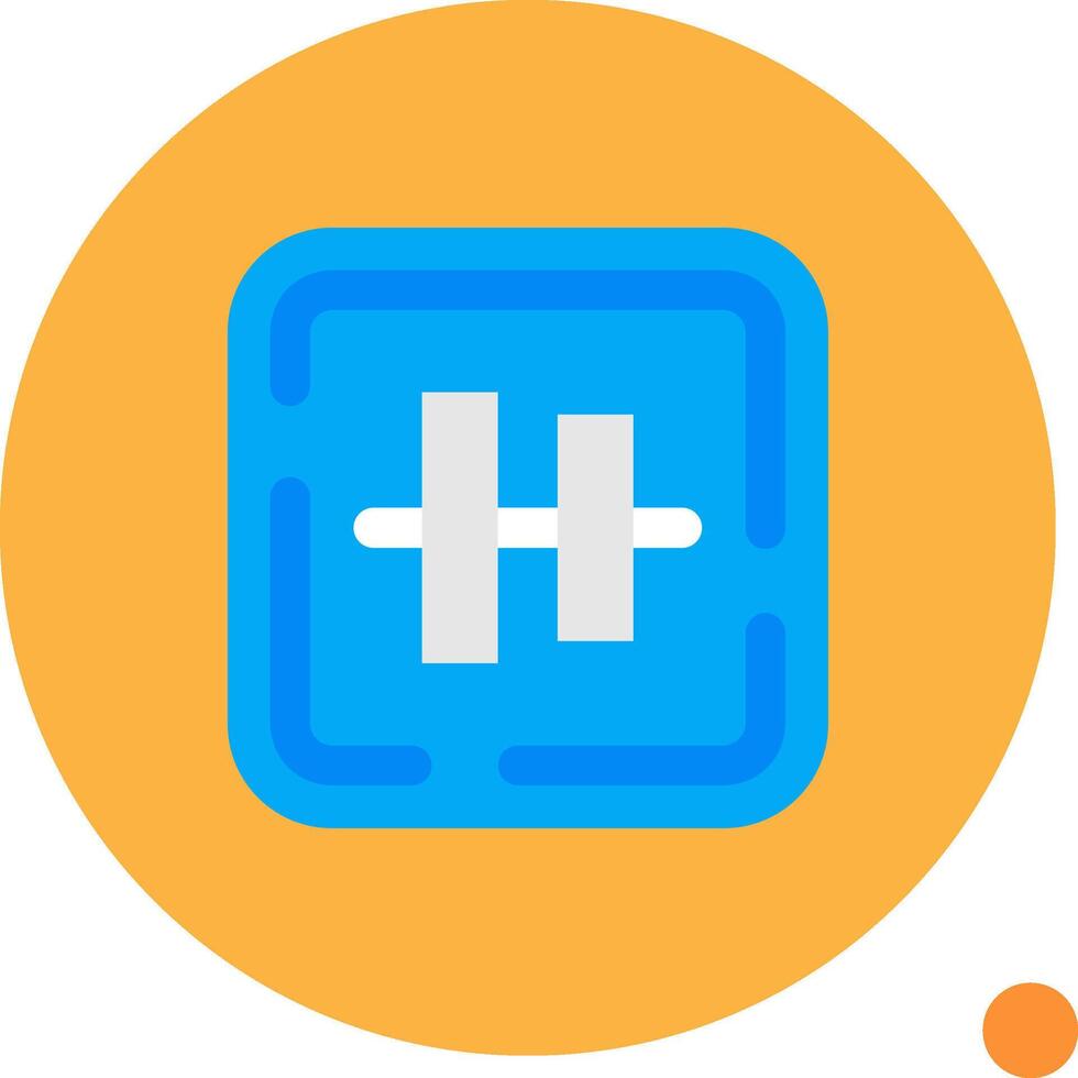 Vertical alignment Long Circle Icon vector