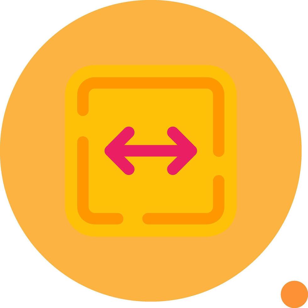 Left and right arrow Long Circle Icon vector