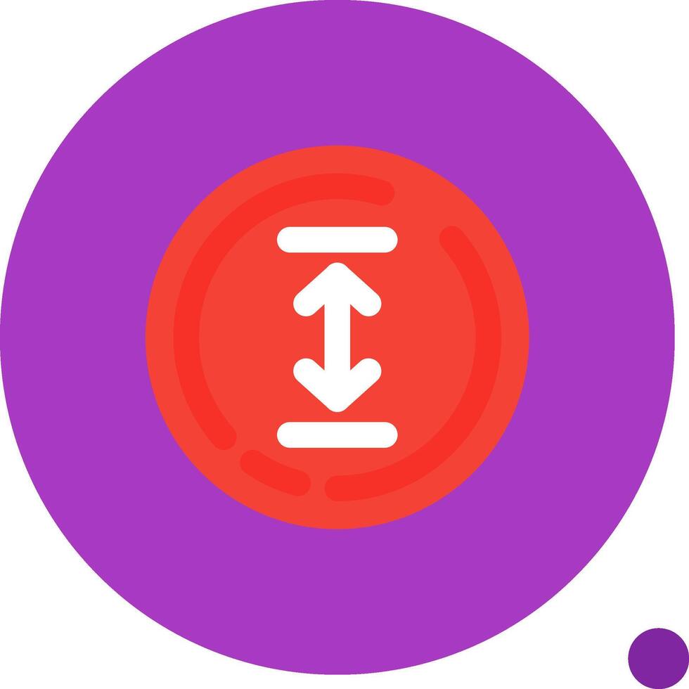 Up and down arrow Long Circle Icon vector