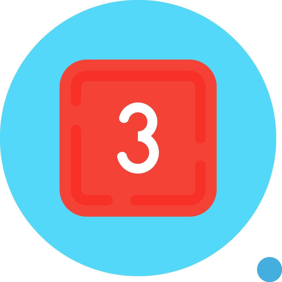 Three Long Circle Icon vector