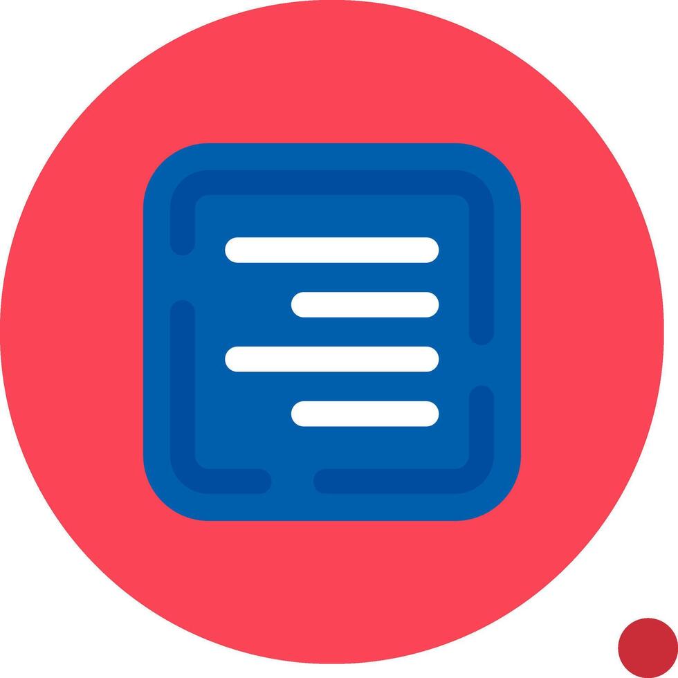 Right align Long Circle Icon vector