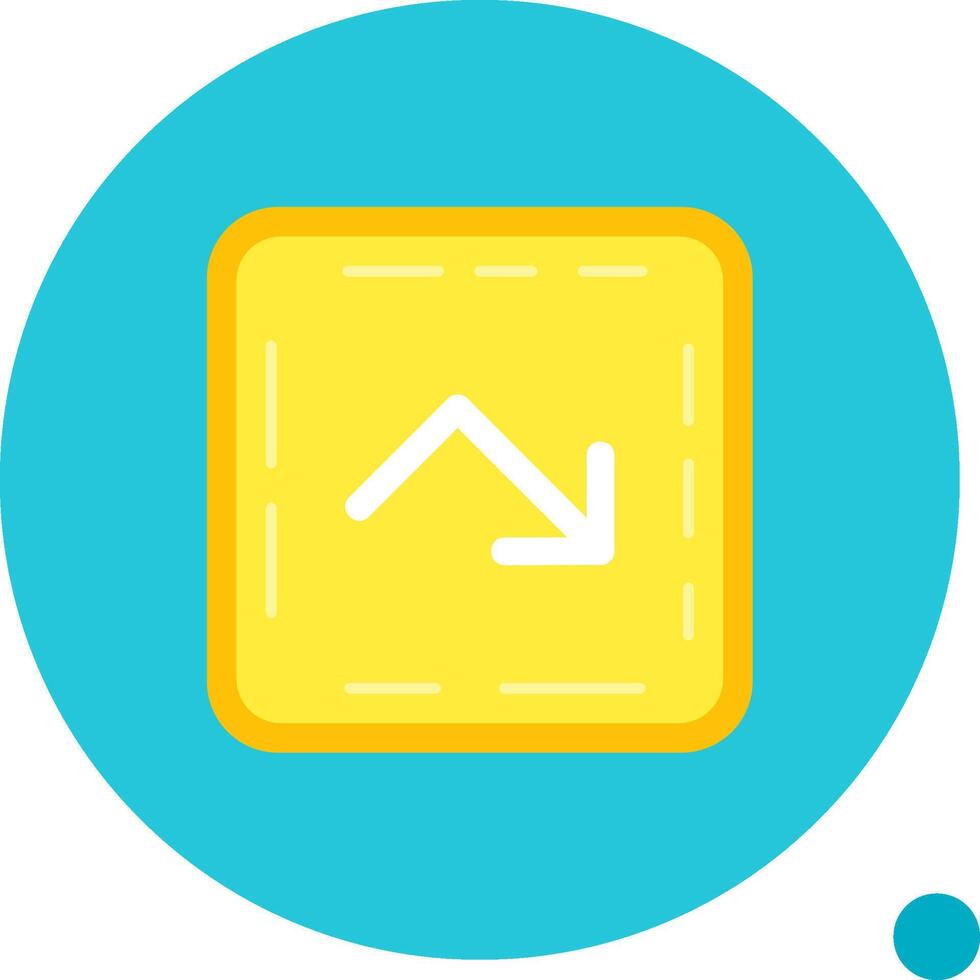 Bounce Long Circle Icon vector