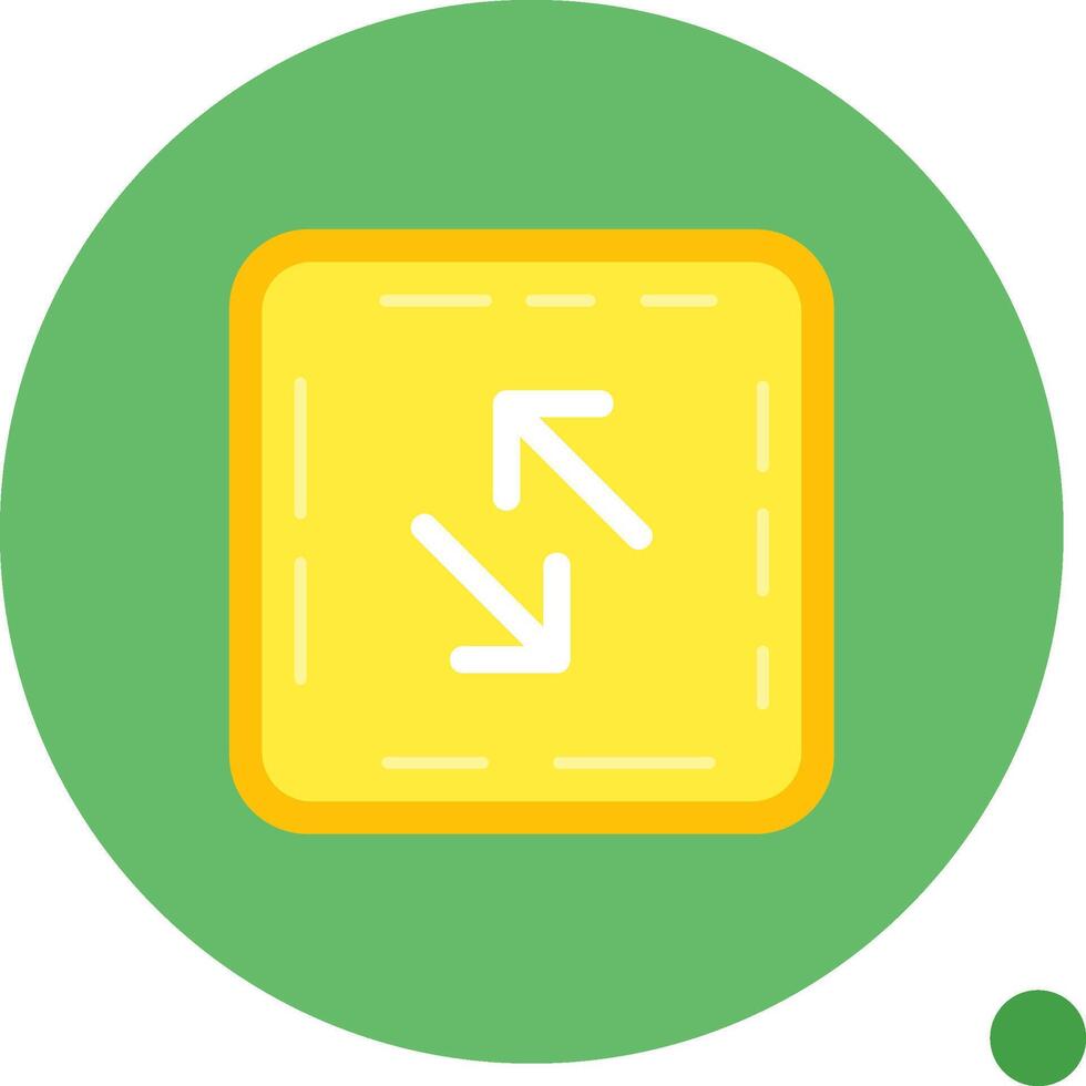 Swap Long Circle Icon vector