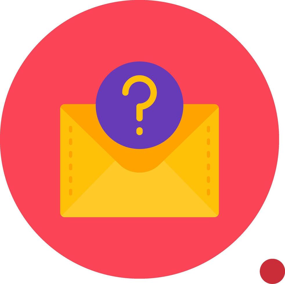 Question mark Long Circle Icon vector