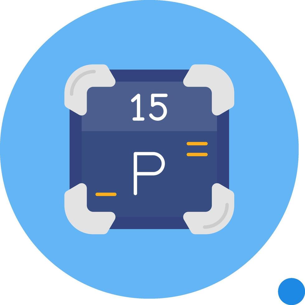 Phosphorus Long Circle Icon vector